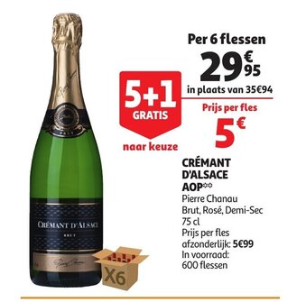 Auchan Crémant d'Alsace AOP aanbieding