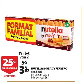 Auchan Nutella B-Ready Reffero aanbieding