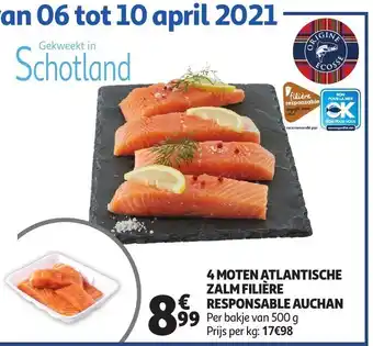 4 Moten atlantische zalm filière
