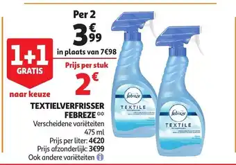 Auchan Textielverfrisser Febreze aanbieding