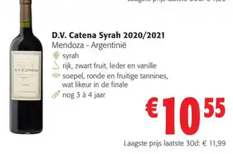 D.V. Catena Syrah 2020/2021 Mendoza - Argentinië