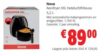 Nova Aerofryer XXL Heteluchtfriteuse 5,2L