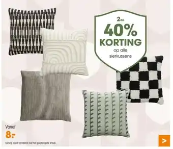 Kwantum Op alle sierkussens aanbieding
