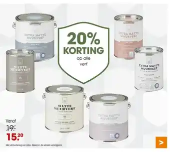Kwantum Op alle verf aanbieding