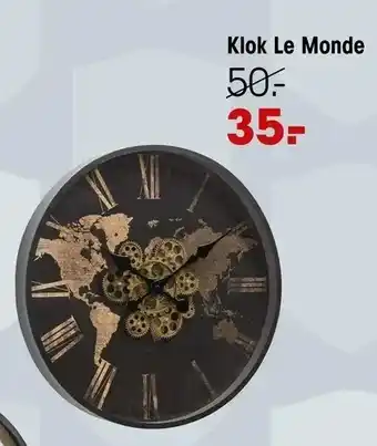 Kwantum Klok le monde aanbieding