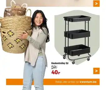 Kwantum Keukentrolley ed aanbieding