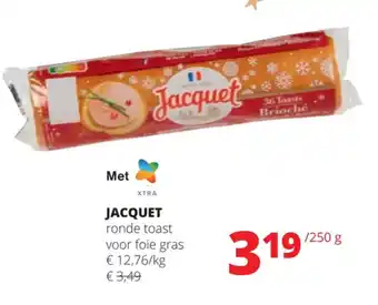 JACQUET ronde toast voor foie gras 250g