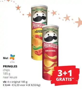 Spar Colruyt PRINGLES chips 185g aanbieding
