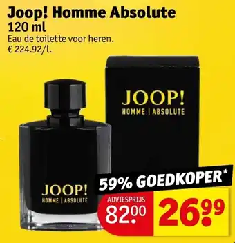 Kruidvat Joop! homme absolute 120ml aanbieding