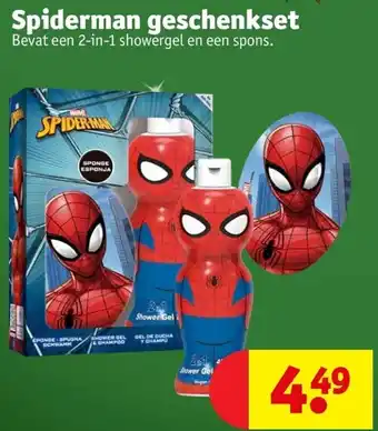 Kruidvat Spiderman geschenkset aanbieding
