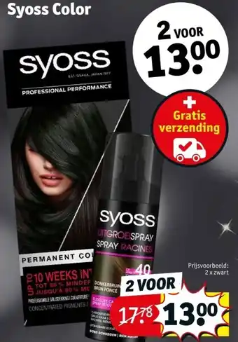 Kruidvat Syoss color aanbieding