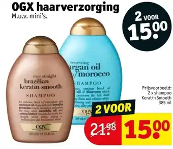 Kruidvat Ogx haarverzorging aanbieding