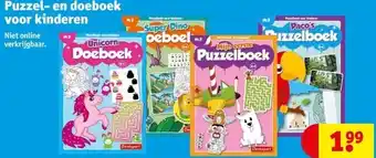 Kruidvat Puzzel- en doeboek voor kinderen aanbieding