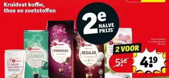 Kruidvat Kruidvat koffie, thee en zoetstoffen aanbieding