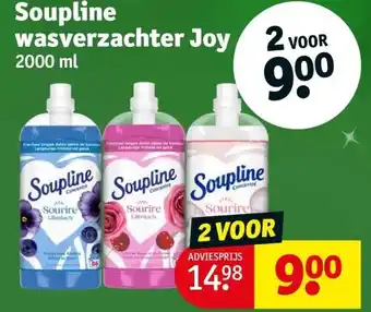 Kruidvat Soupline wasverzachter joy 2000ml aanbieding