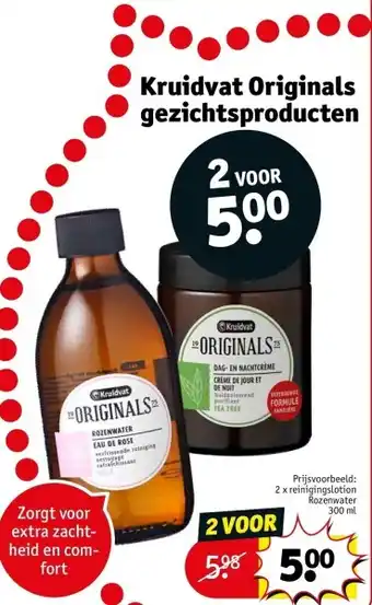 Kruidvat Kruidvat originals gezichtsproducten aanbieding
