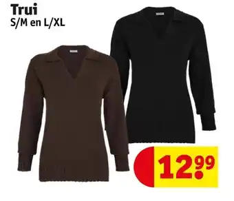 Kruidvat Trui S/M en L/XL aanbieding