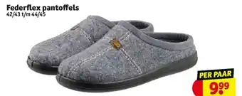 Kruidvat Federflex pantoffels 42/43 t/m 44/45 aanbieding