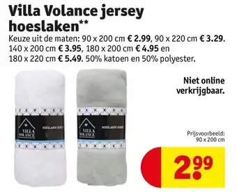 Kruidvat Villa volance jersey hoeslaken aanbieding