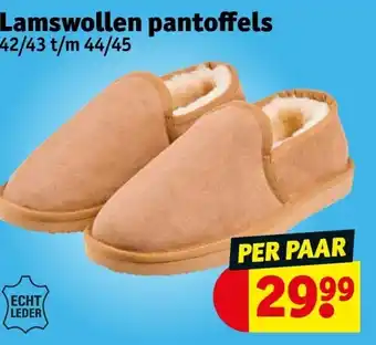 Kruidvat Lamswollen pantoffels aanbieding