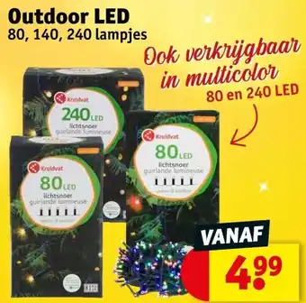 Kruidvat Outdoor LED 80, 140, 240 lampjes aanbieding