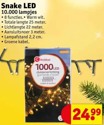 Kruidvat Snake led 10.000 lampjes aanbieding