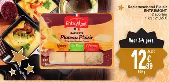 Cora Racletteschotel Plaisir ENTREMONT 600g aanbieding