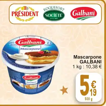 Cora Mascarpone GALBANI 500g aanbieding