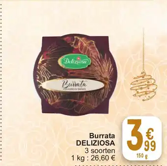 Cora Burrata DELIZIOSA 150g aanbieding