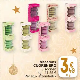 Macarons CUORENERO 84g