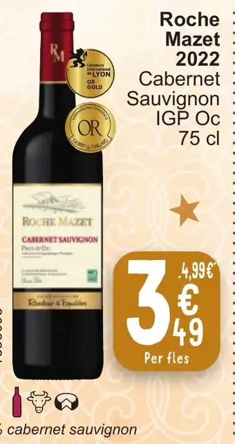 Cora Roche Mazet 2022 Cabernet Sauvignon IGP Oc 75 cl aanbieding