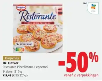 Colruyt Dr. Oetker Ristorante Piccolissima Pepperoni 9 stuks 216 g aanbieding