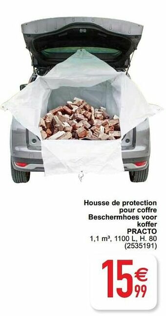 Housse de protection pour coffre beschermhoes voor koffer practo