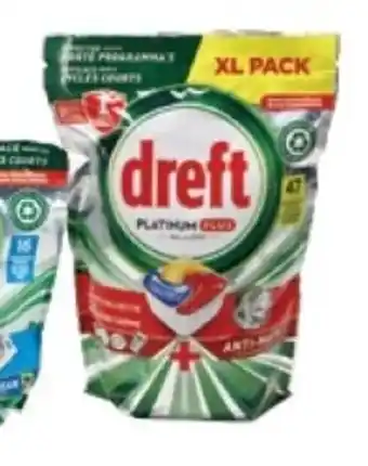 Colruyt Dreft Platinum Plus All-in-One Citroen 47 stuks aanbieding
