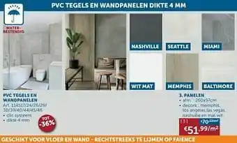 Zelfbouwmarkt Pvc tegels en wandpanelen dikte panelen aanbieding