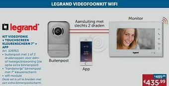 Zelfbouwmarkt Kit videofonie + touchscreen kleurenscherm 7`` + app aanbieding