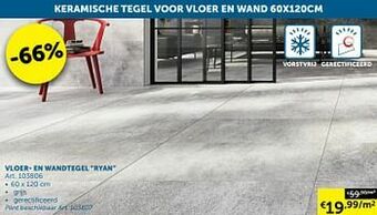 Zelfbouwmarkt Vloer- en wandtegel ryan aanbieding