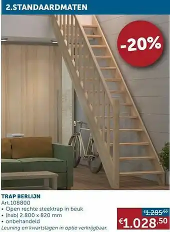 Zelfbouwmarkt Standaardmaten trap berlijn aanbieding