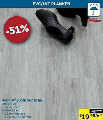 Zelfbouwmarkt Pvc - lvt vloer grijze eik aanbieding