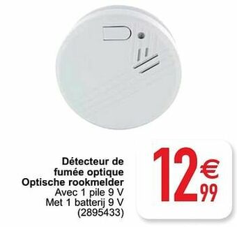 Détecteur de fumée optique optische rookmelder