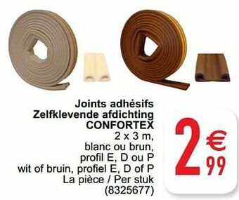 Cora Joints adhésifs zelfklevende afdichting confortex aanbieding