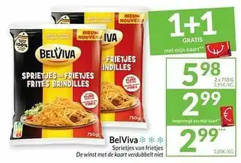 Intermarché Belviva sprietjes van frietjes aanbieding