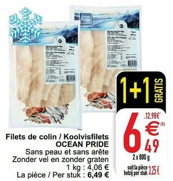 Cora Filets de colin - koolvisfilets ocean pride aanbieding