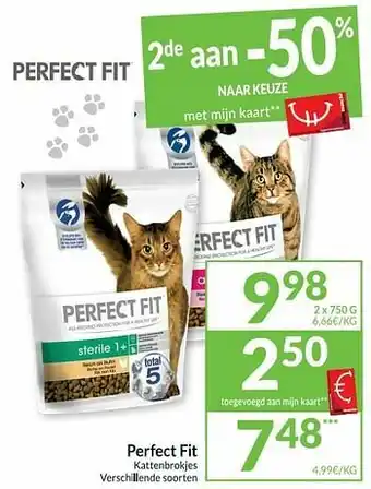 Intermarché Perfect fit kattenbrokjes aanbieding