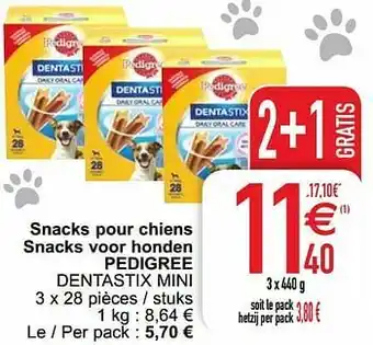 Cora Snacks pour chiens snacks voor honden pedigree dentastix mini aanbieding