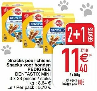 Cora Snacks pour chiens snacks voor honden pedigree dentastix mini aanbieding