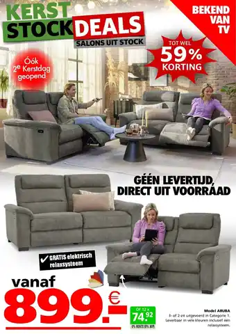 Seats and Sofas Model ARUBA aanbieding