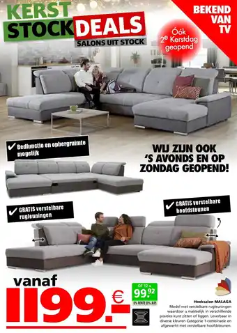 Seats and Sofas Hoeksalon MALAGA aanbieding