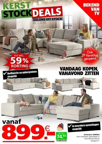Seats and Sofas Hoeksalon GIORGIA aanbieding