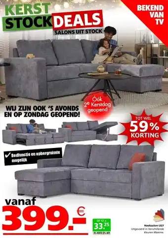 Seats and Sofas Hoeksalon LILY aanbieding